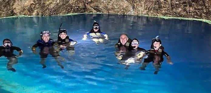 Mergulho e flutuação em gruta é nova atração de Bonito